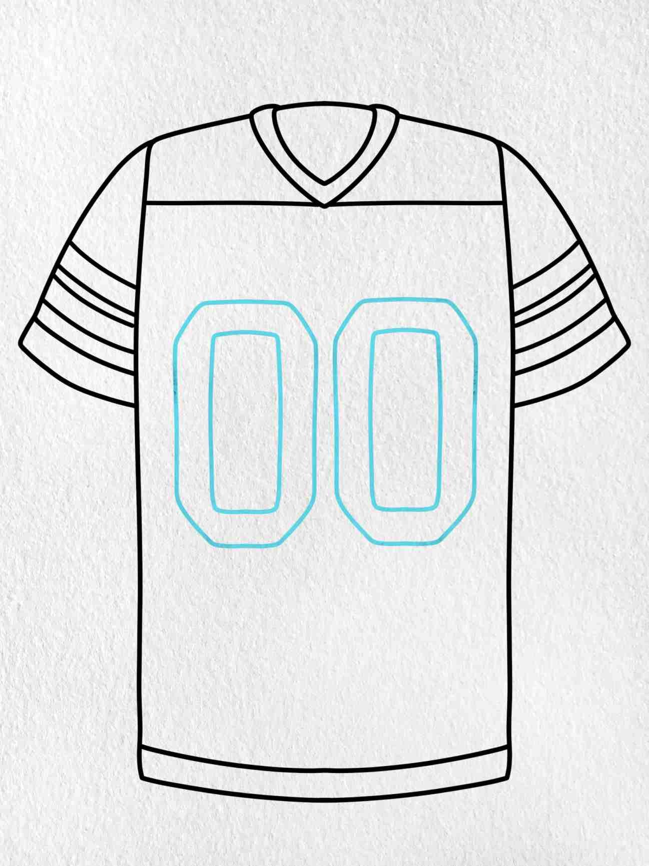 How to Draw a Football Jersey