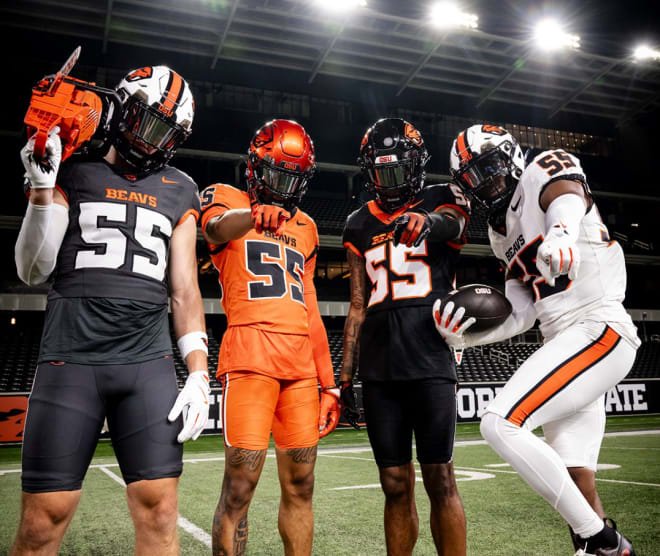 Oregon State Football Uniforms